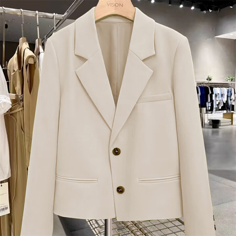 autumn short purple spring classic suit jacket
