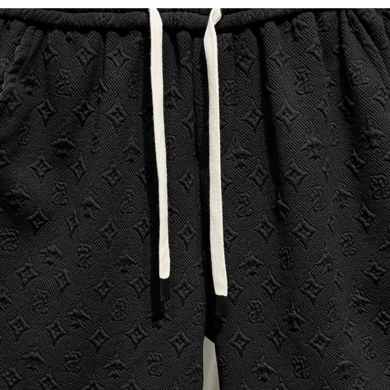 Short décontracté ample pour homme, style fin et tendance, couleur unie, jacquard cinq points, idéal pour l'été._voghion.com