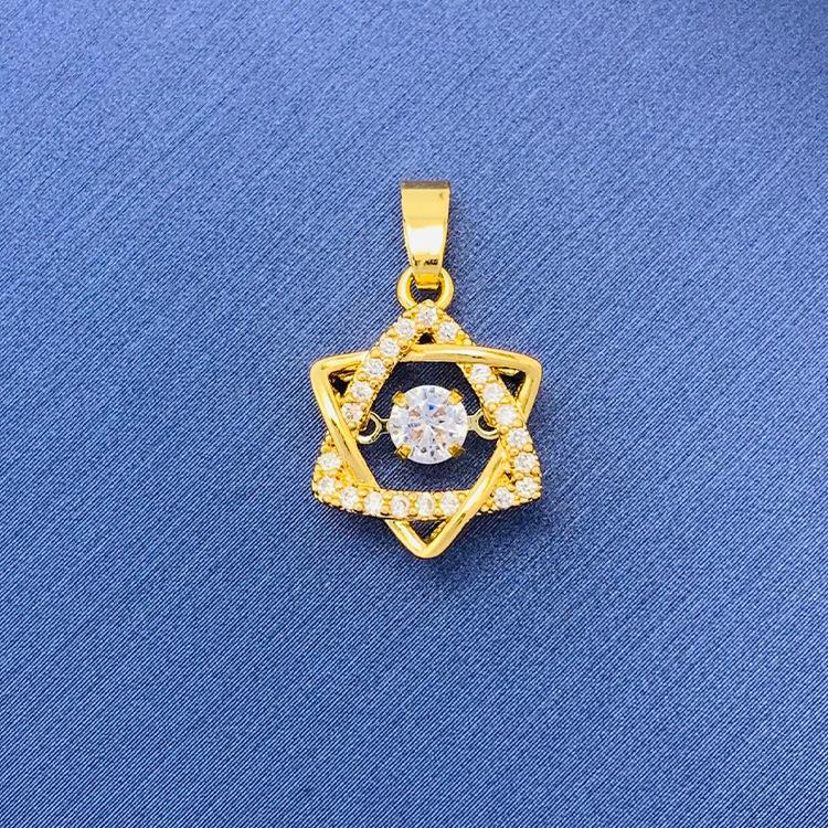 Tiktok Venta caliente colgante al por mayor auto-seleccionado 100 cobre colgante único con fuente de cadena de fábrica al por mayor sin cadena