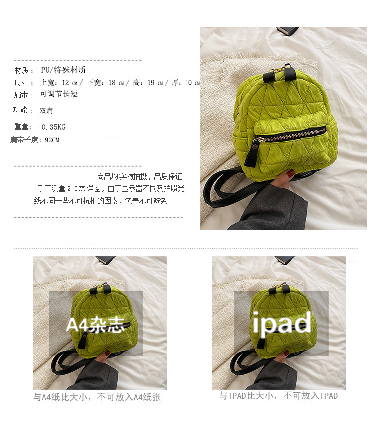 New Fashion Backpack Female Student Schoolbag Autumn And Winter Popular Travel Backpack display picture 1