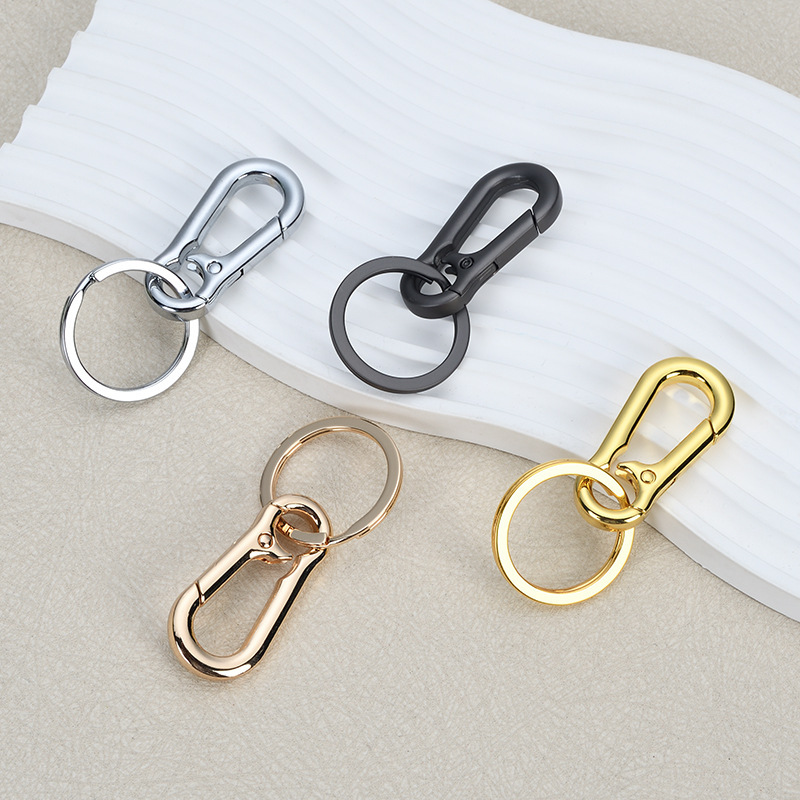 Advanced Security Carabiner Creative Car Keychain Men's Waist Hanging Anti-lost Key Chain Metal Hook Small Gift