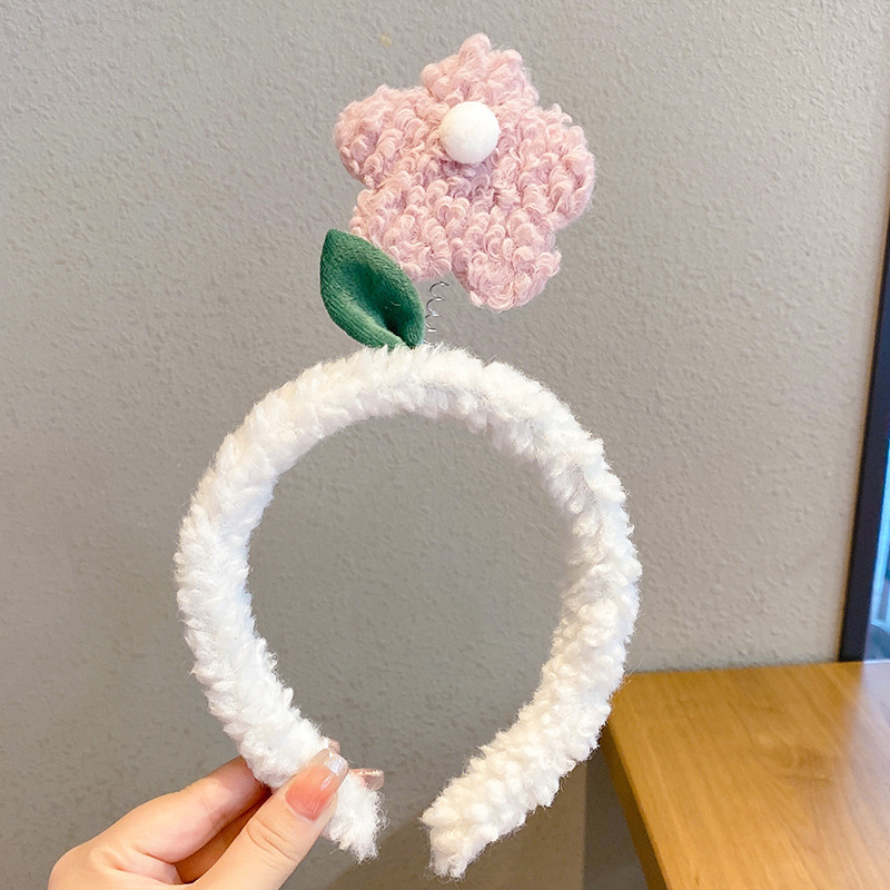 Diadema de felpa de dibujos animados de otoño e invierno