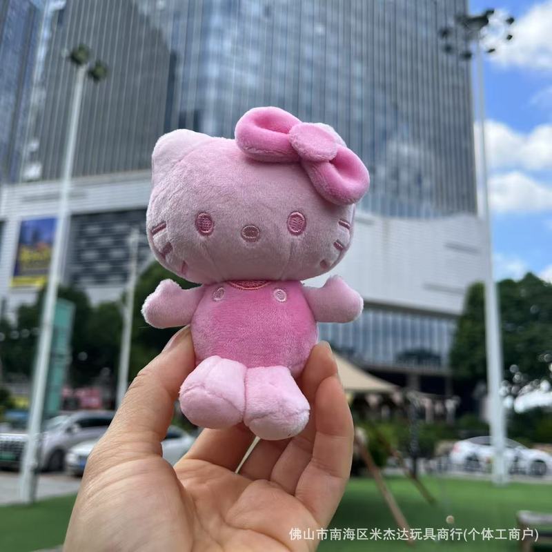 スポット日本製 50 周年記念ピンクイエローグレーキティバッグペンダントハローキティぬいぐるみペンダントギフト|undefined
