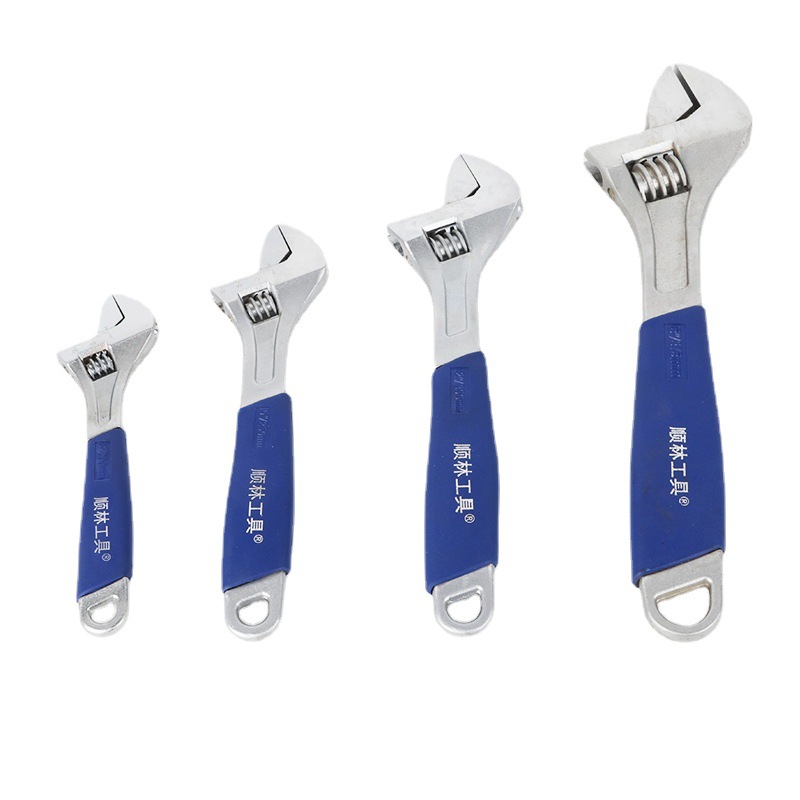 厂家直销 胶柄多功能活动扳手6寸8寸10寸12寸15寸大开口活络扳手