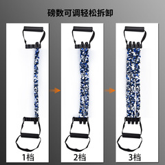 Chest expansion three-hole tensioner home tension rope fitness equipment tension belt training belt strength multi-functional arm strength device