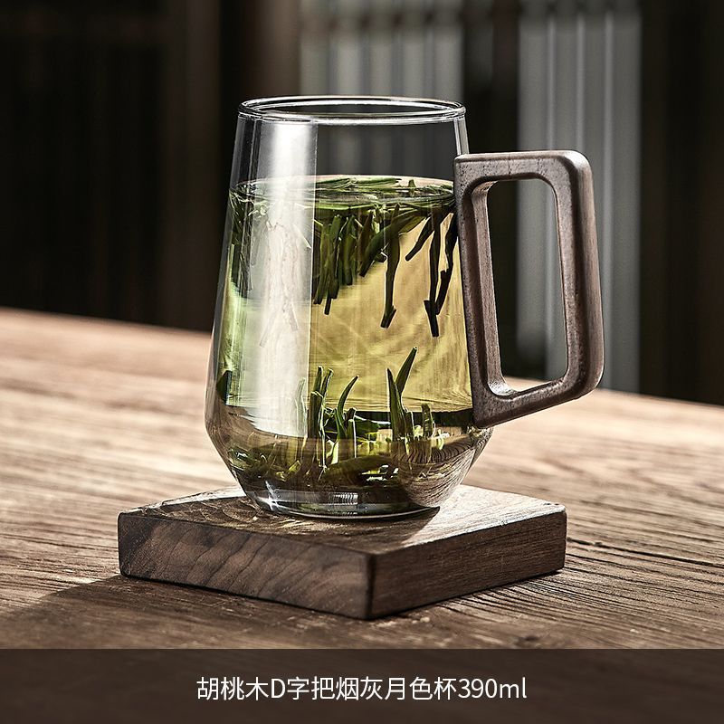 [나무손잡이 D자형] 애쉬 리버스 티컵 390ML