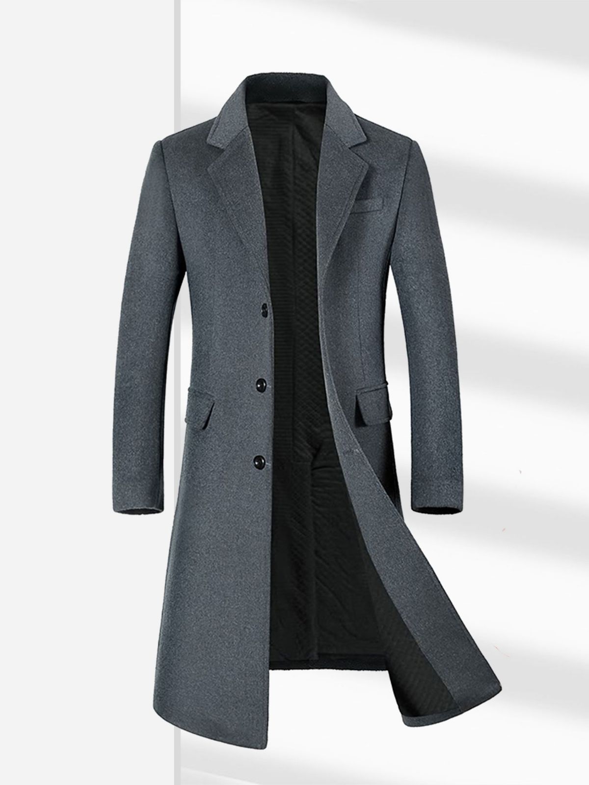 ウールコート メンズ ユース 冬用 暖かい 厚手 イギリス風 ロングコート ウール製 ウインドブレーカー メンズ アウター 卸売