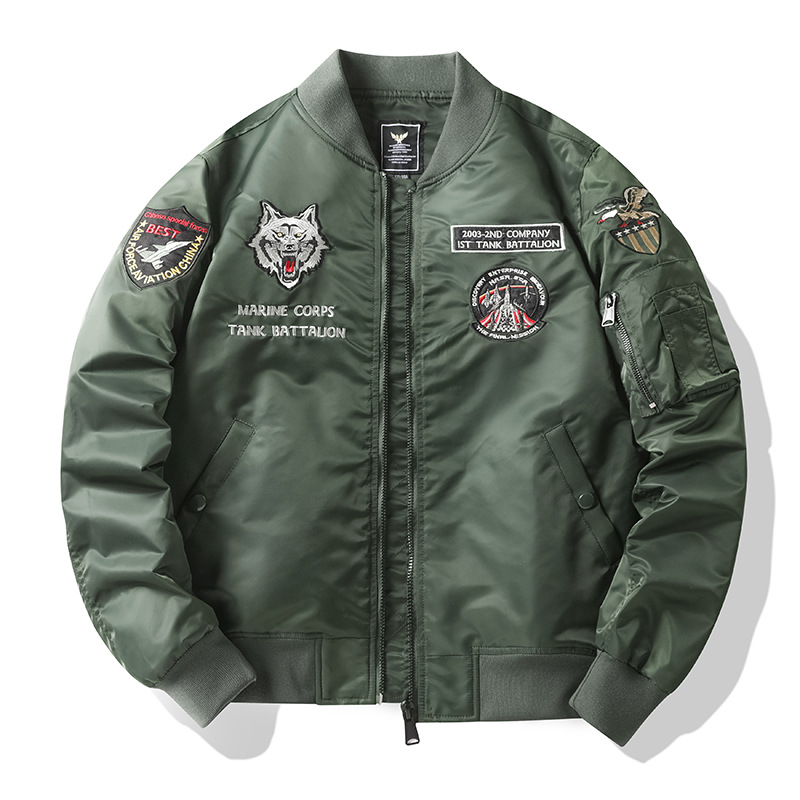 Men's Clothing fashion brand military green workwear jacket _voghion.com