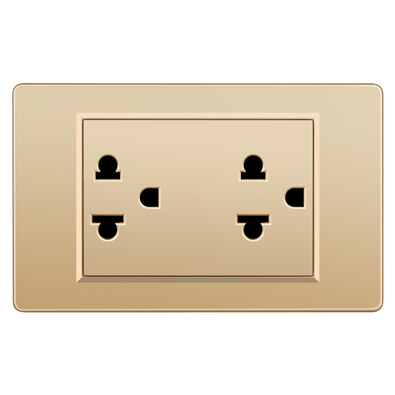 Taiwán estándar USBC oro 16A conmutador socket color 110V transfronterizo enchufe de pared panel de comercio exterior Vietnam lote