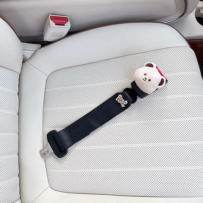 Other Automotive Interior Supplies | Safety Belt - black-maternity-anti-strangle-safety-belt-plush-bear