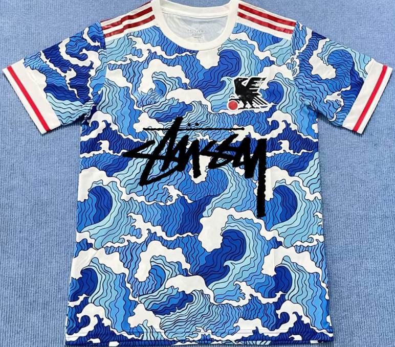 Stussy Jersey Brasil Flamengo Italia Edición conmemorativa Portugal París Francia Uniforme de fútbol