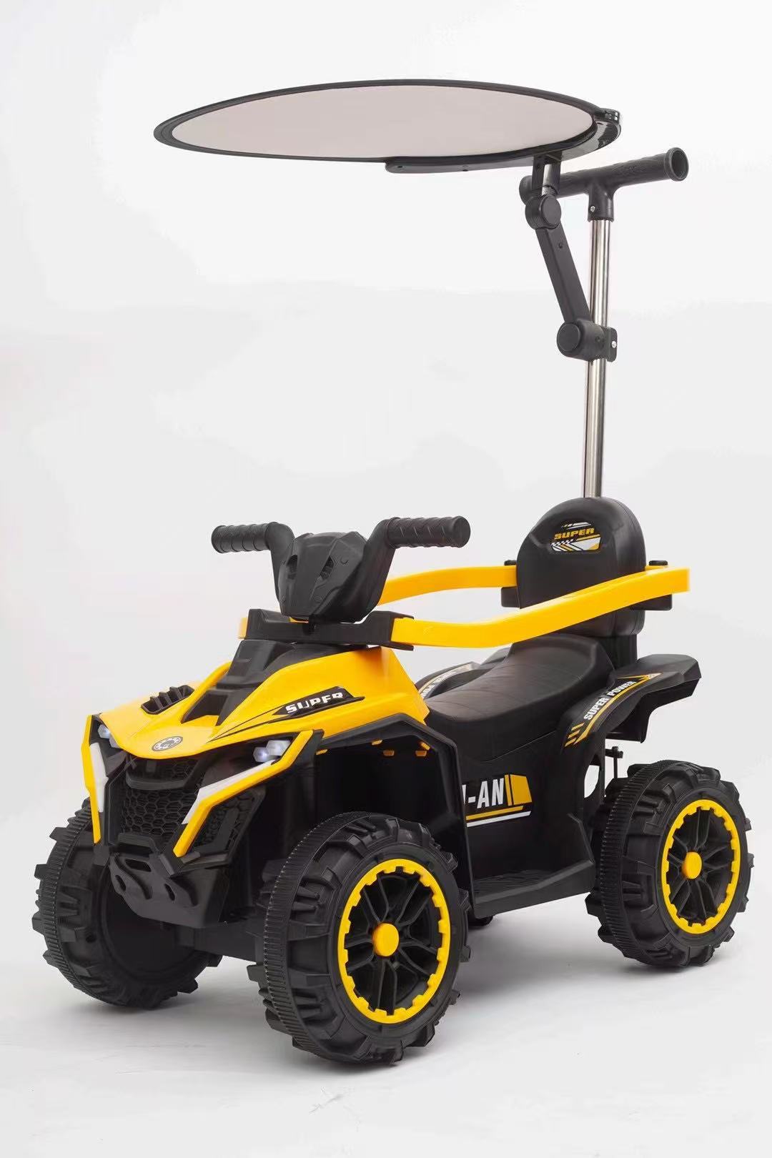 Trolley de niños, patineta infantil empujada con mano, coche de niños con empuje, baranda de protección, exportación de juguetes para niños