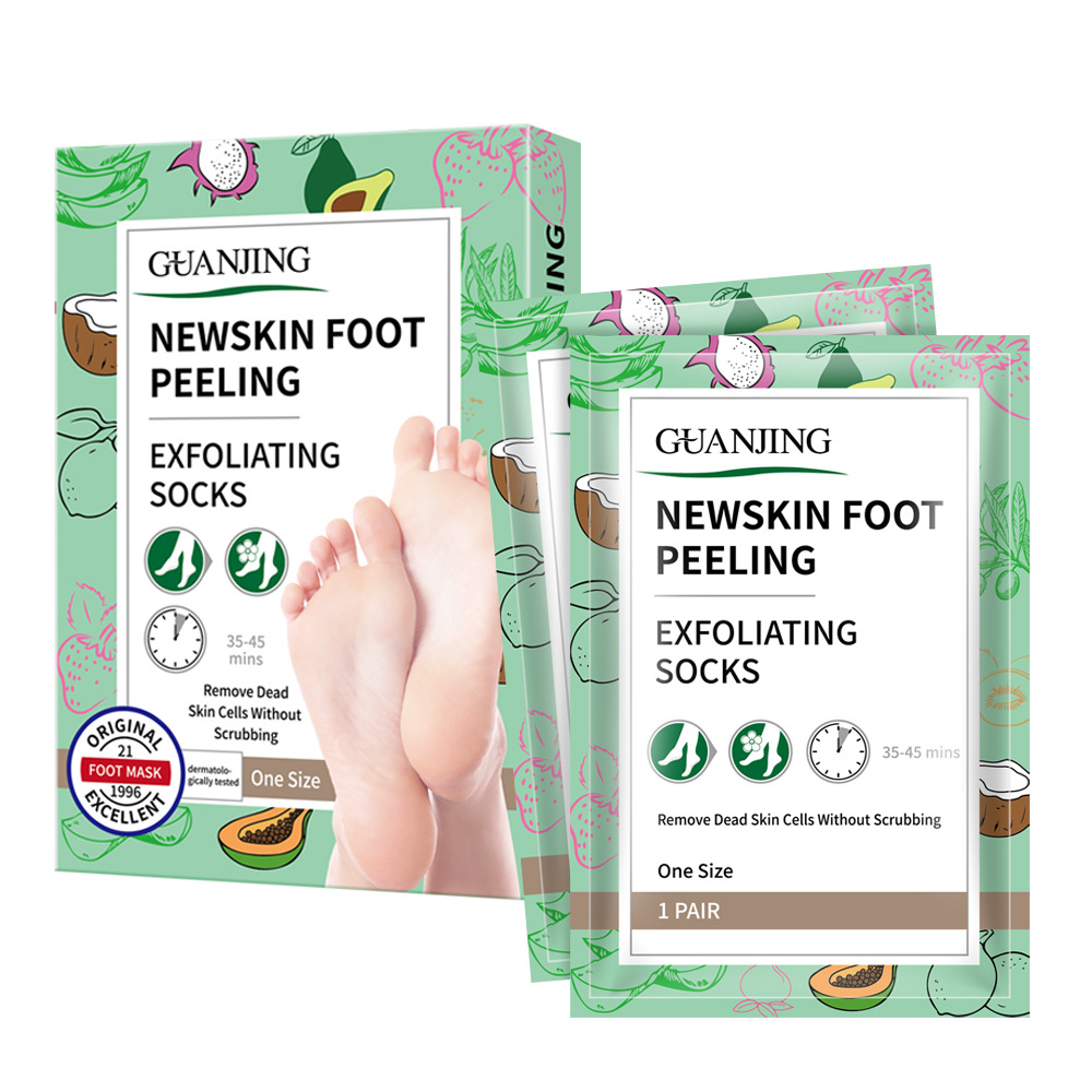Oil GuanJing Nut Moisturizes, Brightens, Softens, and Exfoliates Dead Skin Foot Mask Footmask             mask_voghion.com