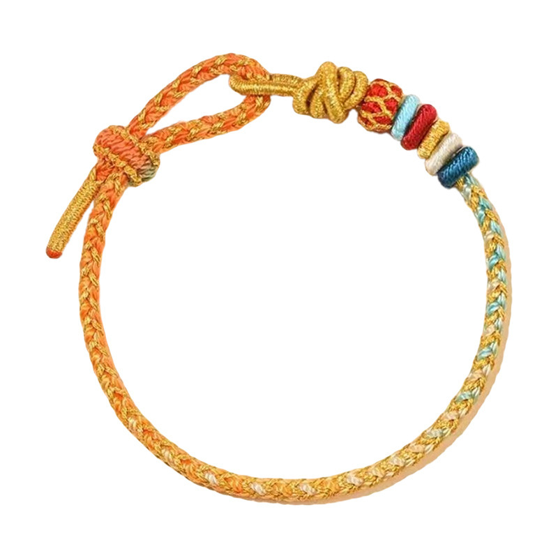 Year of the Dragon, Zodiac Year, Dragon Rope, Red Rope Bracelet, Colorfulful Bracelet, Hand-woven Adjustable, Men and Women, Lingyin