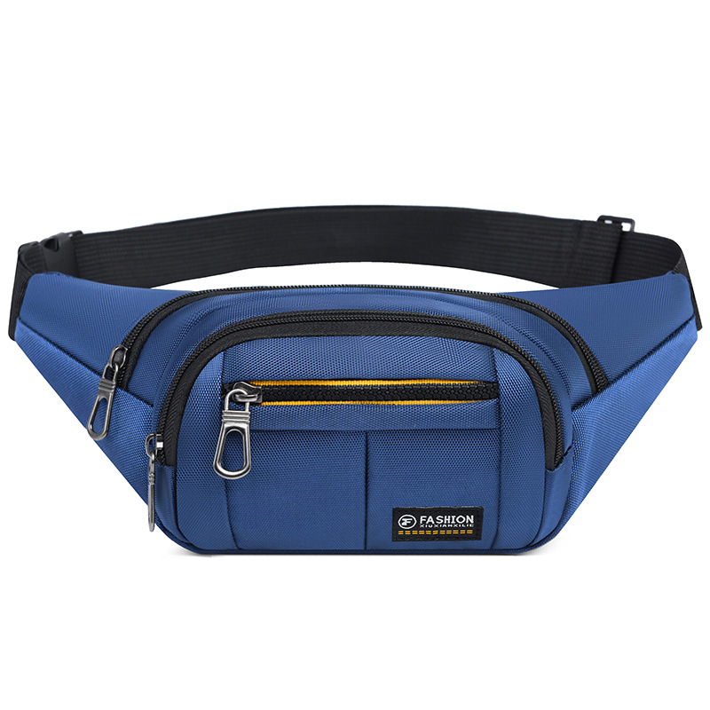 Riñonera transfronteriza para hombres, trabajo en el sitio de construcción, bolsa para teléfono móvil portátil, bolsa para el pecho para deportes al aire libre, bolsa de mensajero de un solo hombro de moda