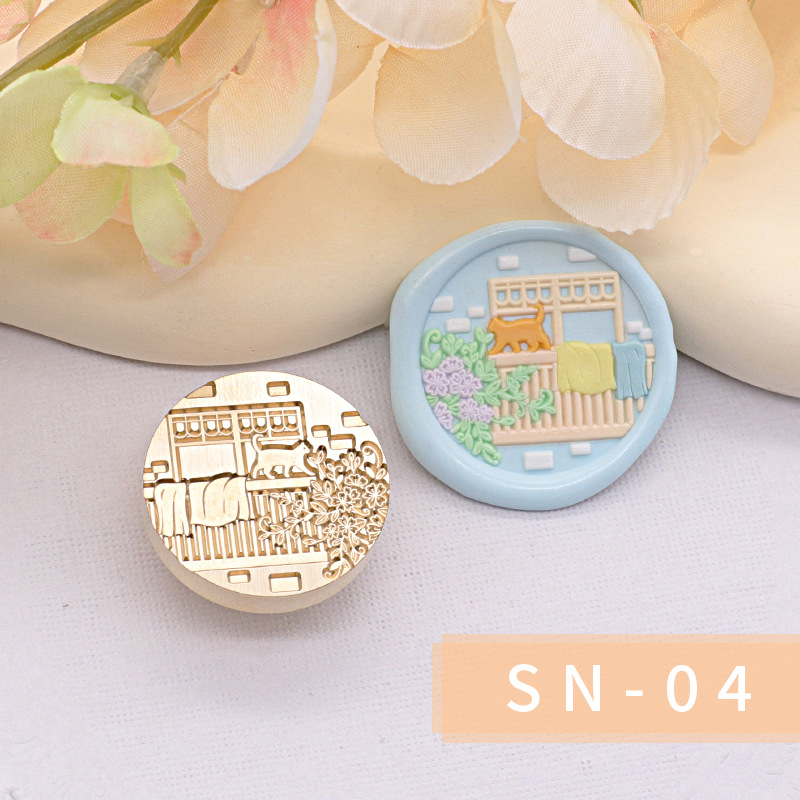 Original nuevo estilo fuego pintura sello serie interior cabeza regalo embalaje sobre cubierta cuento de hadas habitación casa caliente