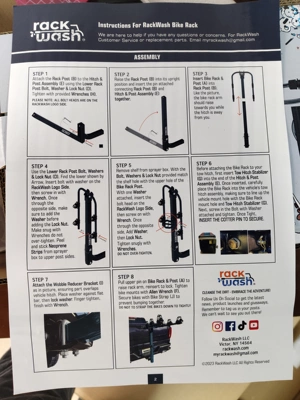 Metal Luggage Rack, Rear Trailer – Car bike rack