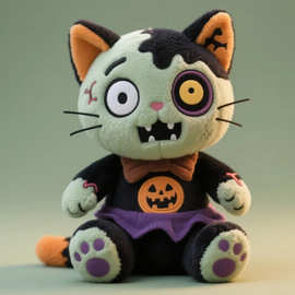 跨境新款Halloween plush 万圣节毛绒玩偶公仔