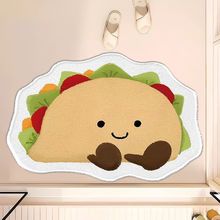 卡通可爱加厚仿羊绒地毯脚垫卫生间浴室卧室门口地垫吸水垫好打理