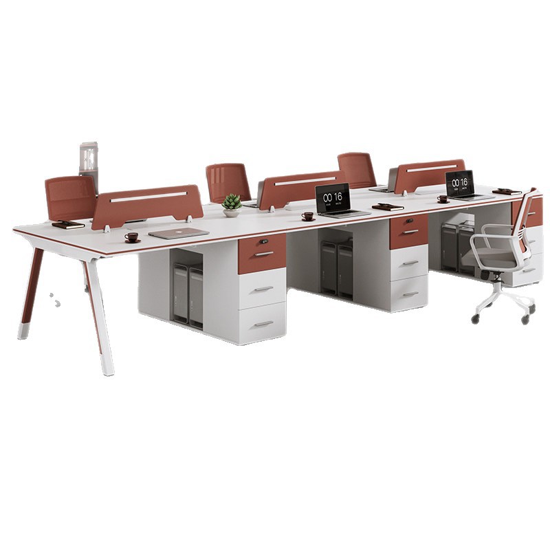 Customized Office Desks, Staff Workstations, Desk and Chair Combinations, Workstations for 4, 6, or 8 People, Export Office Furniture Customization