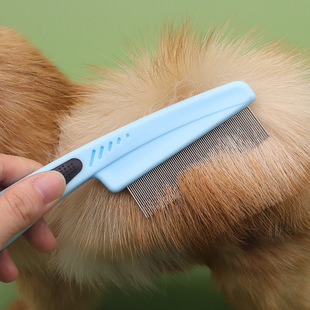 Pet Comb, Cat and Dog Combing Comb, Flea Comb, Cleaning and Removing Fleas and Lice, Fine-Toothed Comb