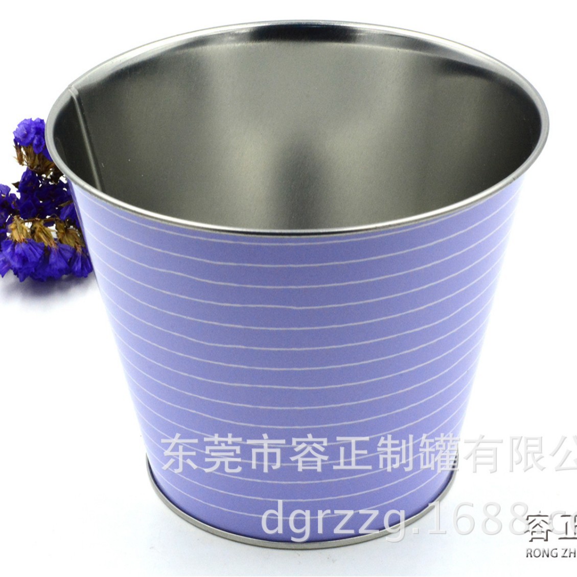 家居金属摆件创意马口铁小铁桶多肉植物花盆零食礼包包装桶圆桶