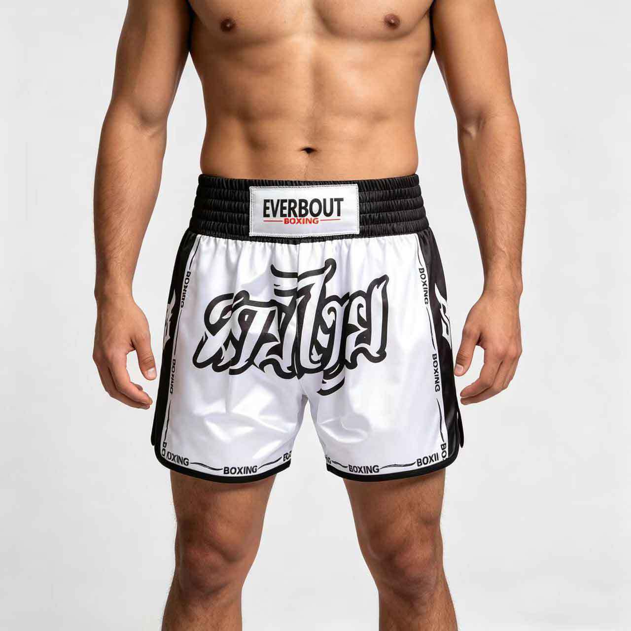 Everbout Muay Thai Training Shorts, Quick-Drying, Breathable, for Sanda, Fitness, Boxing, Wholesale, Kidsren's and Adult Models
