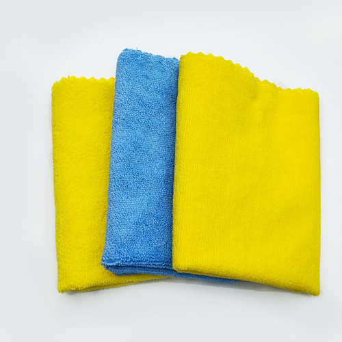 Microfiber waxed car wash towel, special thickened polished car wipe towel, absorbent rag, large crystal-plated square towel