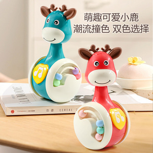 Little Deer Tumbler Baby Toy 0-1 Year Old Baby Educational Early Learning Crawling Guide Artifact Cartoon Toy Wholesale