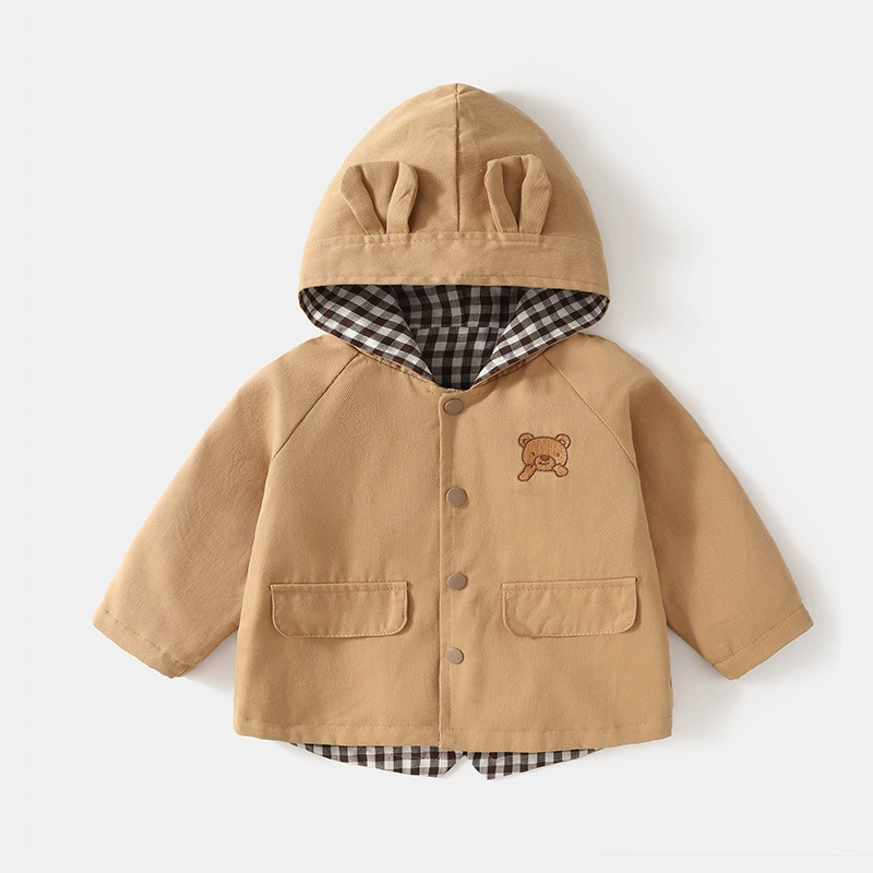 Детская одежда плетеная с капюшоном ветровка весенняя и осенняя одежда для мальчиков