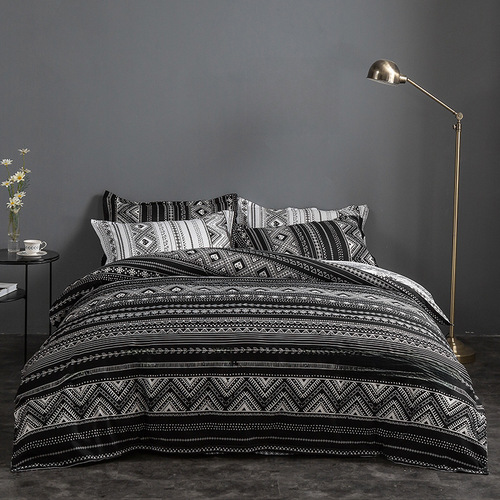 Amazon four-piece set Bohemian style down comforter set three-piece cross-border bedding foreign trade bed linens