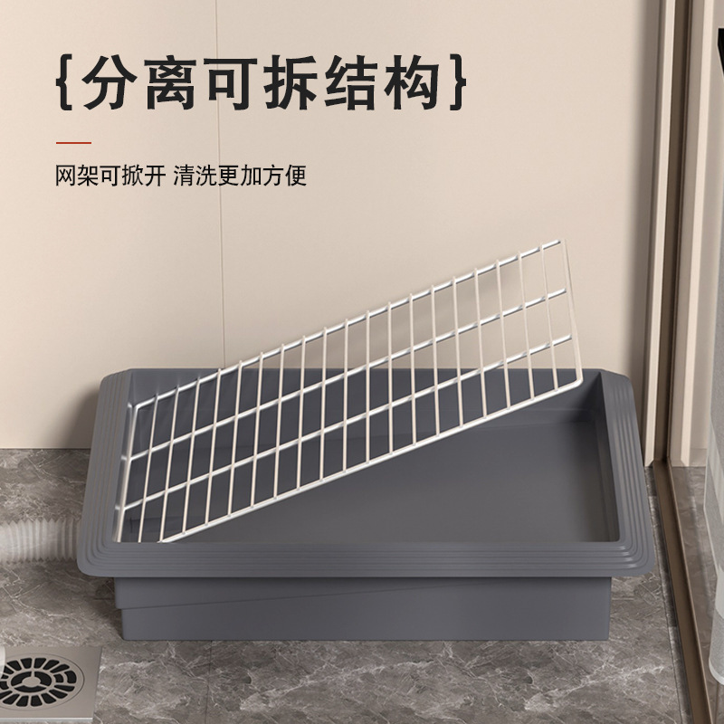 新款狗厕所定点排便直通下水道小型犬专用上厕所神器可冲水宠物盆|undefined