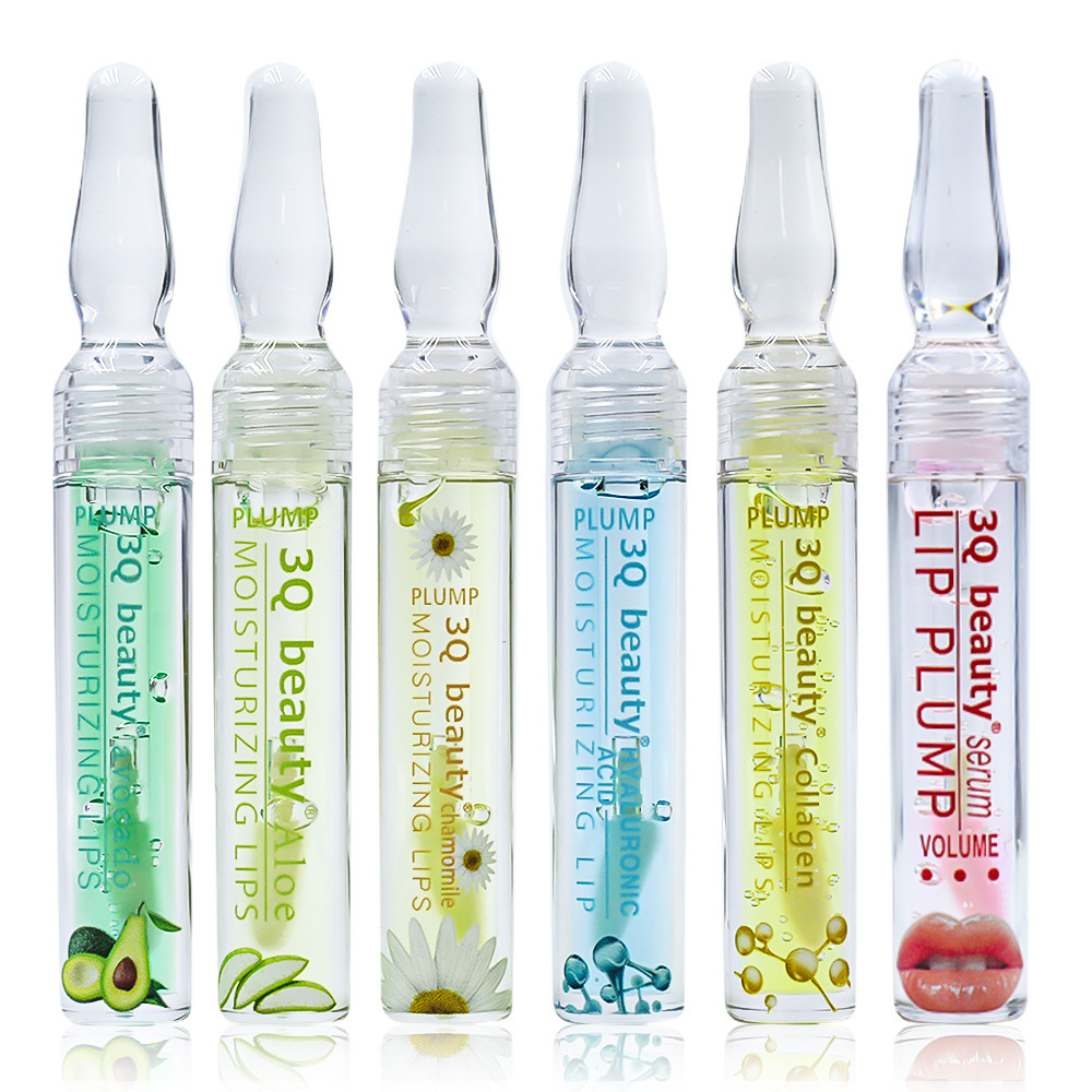 Ampoule lip oil microbeads make the lips smooth and transparent with a fruity flavor Specification drawing