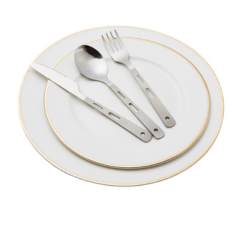 Cuchillo de lijado hogar cuchara de titanio puro al aire libre, tenedor, cuchara, camping portátil ligero viaje vajilla de titanio al por mayor