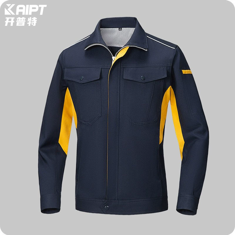 Трансграничная весенне-осенняя рабочая одежда, мужская Полиэстеровая одежда с длинными рукавами и принтом, хлопчатобумажная Рабочая одежда, Рабочая защитная одежда, вышитая сверху