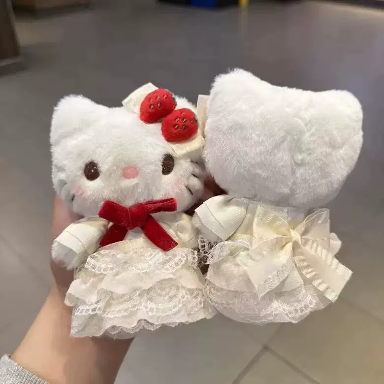 Плюшевый брелок (Sanrio) Hello Kitty, плюшевая кукла-талисман, размеры 10–16 см
