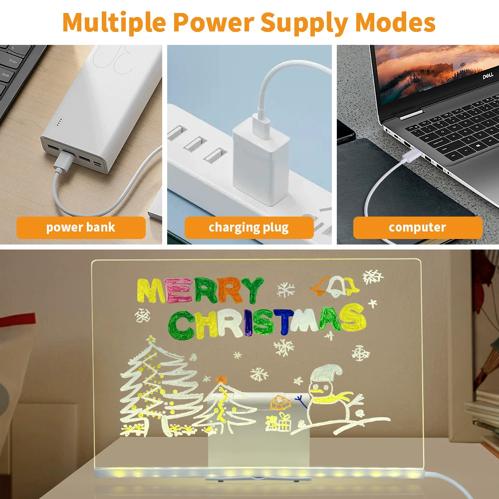 (Cross-border trading), erasable drawing board, acrylic night light, (Physicals), DIY