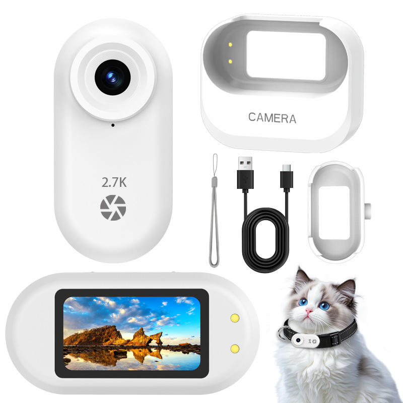 Cross-Border New 2.7K Magnetic Charging Thumb Pet Hd Camera On-The-Go Recorder Outdoor Sports