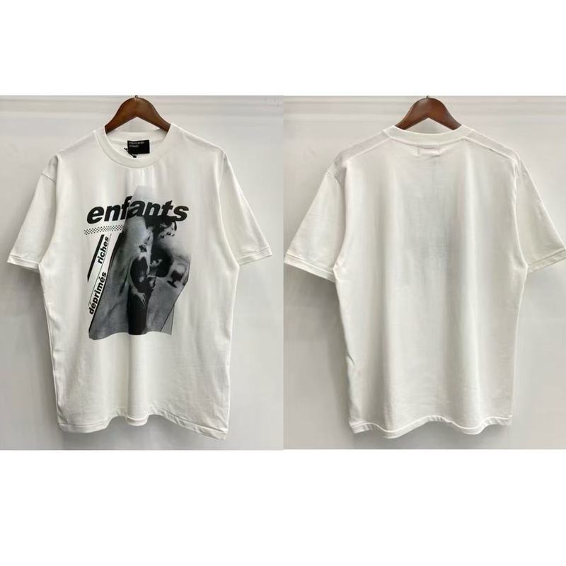 クロスボーダーアメリカの新しいERD憂鬱な富の第二世代レタープリントパターンラウンドネック半袖Tシャツドロップシッピング|undefined