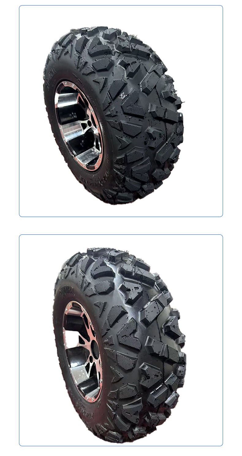 Atv Atv Off-Road Vehicle Kart Tire Front 25*8-12 Rear 25* 10-12inch Off-Road Tubeless Tire a Flower