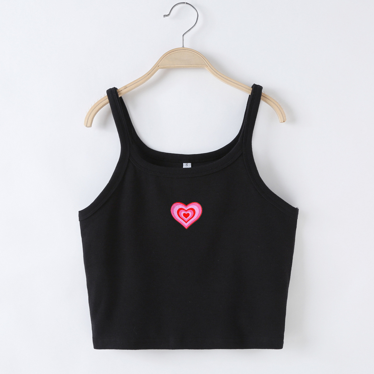 2022 New Fashion Women's Clothing Heart Printing Cropped Slim-fit Camisole display picture 5