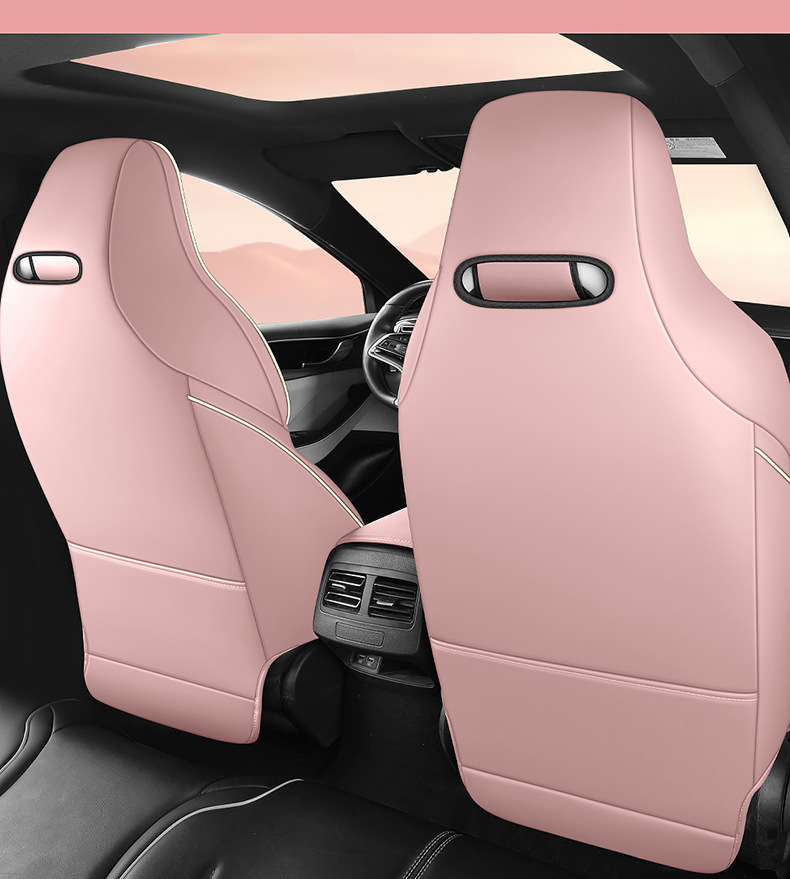 2021-24 BYD Qin PLUS special seat cover leather hemp stitching car cushion cartoon bear four seasons