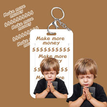 搞怪男孩校园卡公交车地铁卡套工作证件带挂绳胸卡学生羊城通可爱