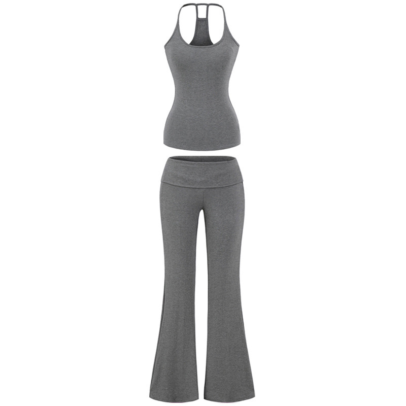 Comes with Chest Pad Suspender Pants suit Women's Summer 2025 New All-match Casual Vest Yoga Bottoming Pants