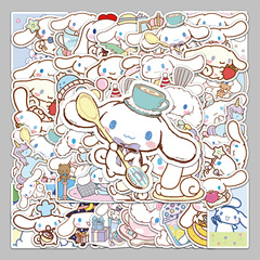 50 Cartoon Cinnamon Dog Personality Cute DIY Notebook Luggage Scooter Car Decoration Stickers