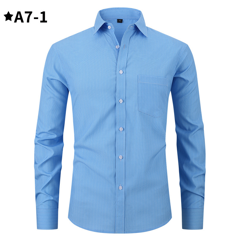 Camisa informal a cuadros delgada y estampada para hombre, popular en Amazon, tipo cárdigan de manga larga, talla grande, ropa de otoño para hombre image 7