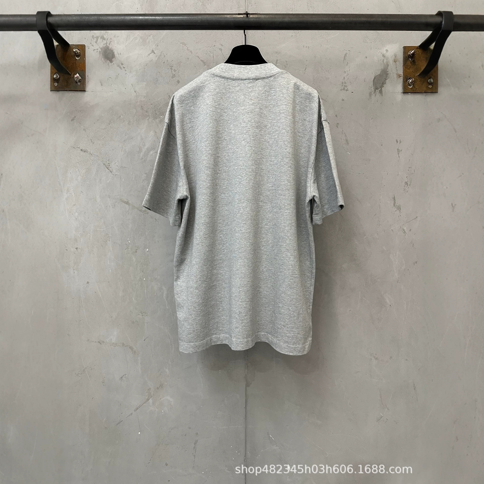 Camiseta de Manga Corta de Algodón de 400 g, Estampado Artístico de Grafiti LIES Invertido 26FW, Unisex y Holgada