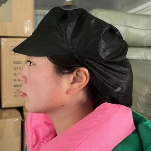 Disposable Women's Work Cap Thickened Elastic Non-Woven Men's Work Cap White Blue Black Non-Woven Hat Manufacturer