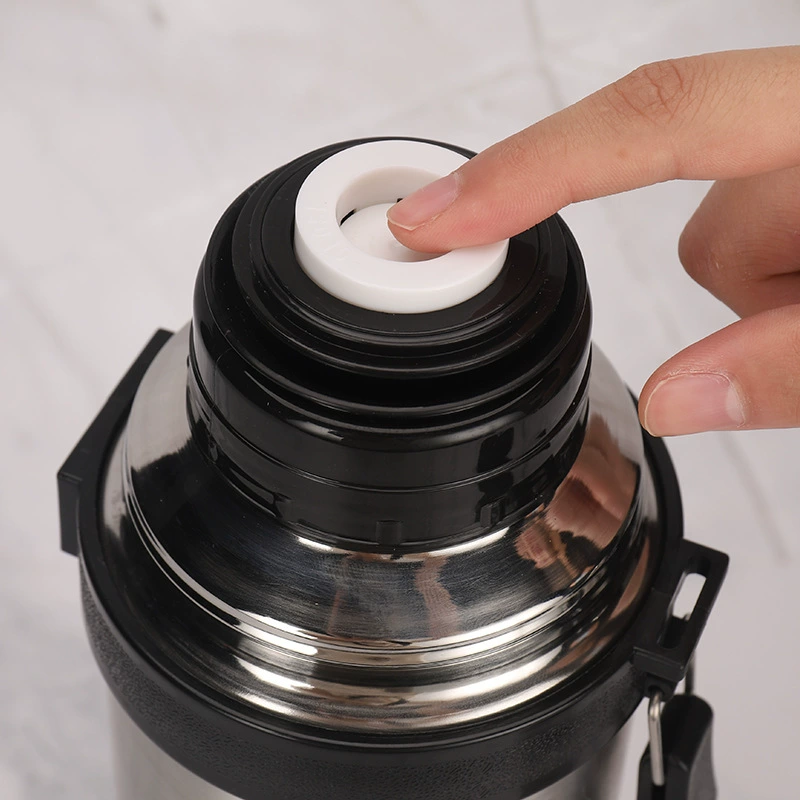 Bullet, capacious glass, tea cup, travel handheld thermos stainless steel, teapot for traveling, 1000 ml