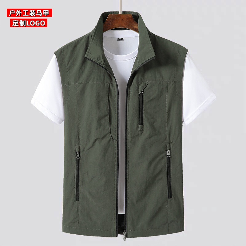 New waistcoat men's outdoor leisure spring and summer photography fishing mountaineering lapel waistcoat waistcoat New waistcoat men's outdoor leisure spring and summer photography fishing mountaineering lapel waistcoat waistcoat